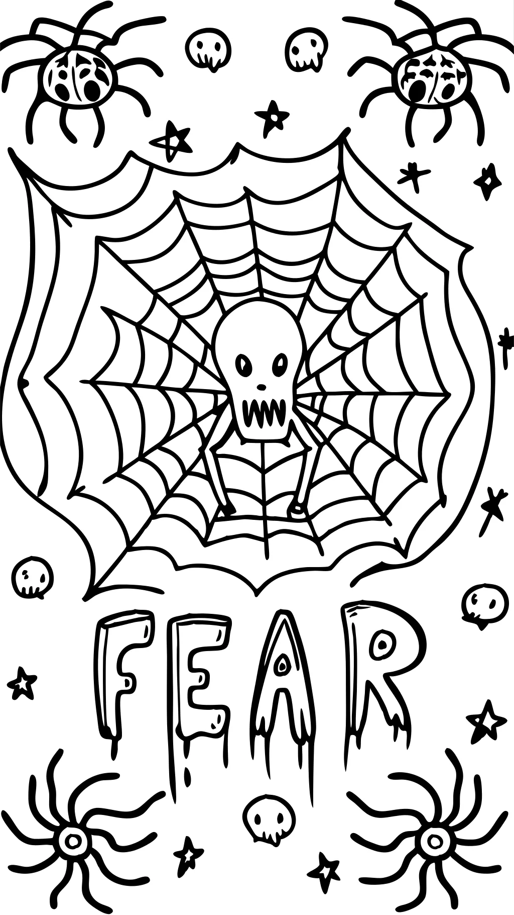 fear inside out coloring page